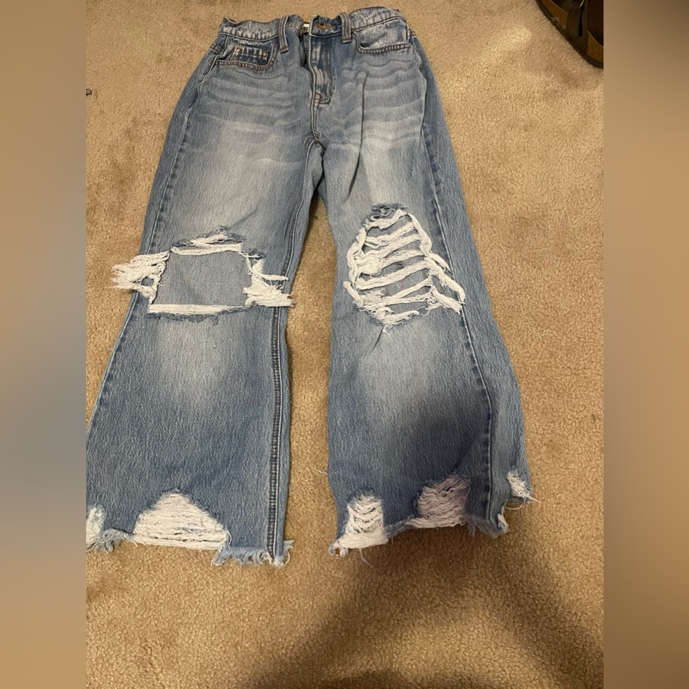 ripped mom jeans